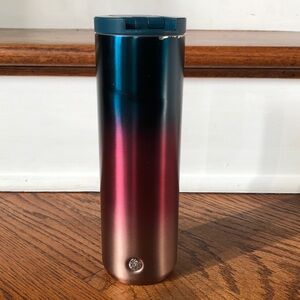 Starbucks Yellow Pink Blue Gradient Stainless Steel Tumbler Travel Mug Cup 20 oz